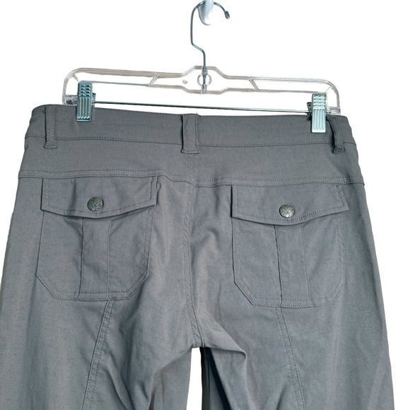 Prana Women’s Convertible Pants Size 4 Nylon Spandex Blend Gray Hiking Outdoors - Picture 8 of 9